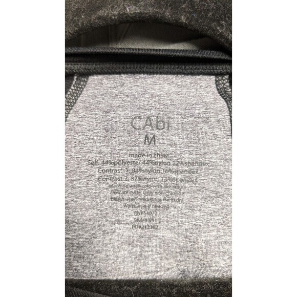 Cabi Women's Style 951 Dynamo Black Gray Long Sleeve Athletic Shirt Size Medium - Picture 8 of 8